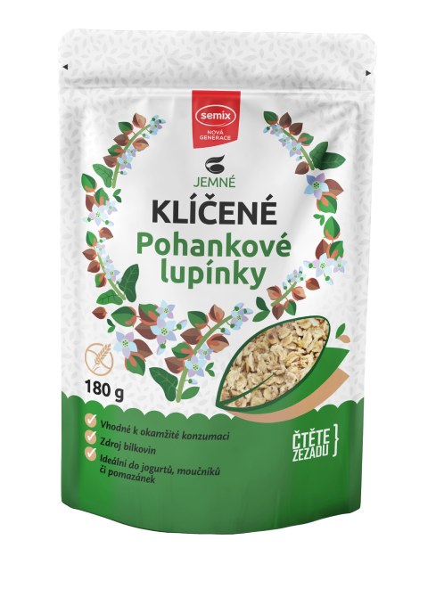 Klicene pohankove lupinky | Sprouted buckwheat crunchy flakes