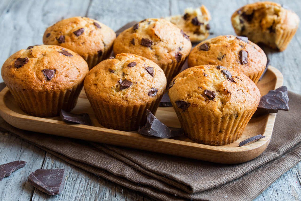 Muffiny quinoa | Muffins with sprouted quinoa and chocolate chips